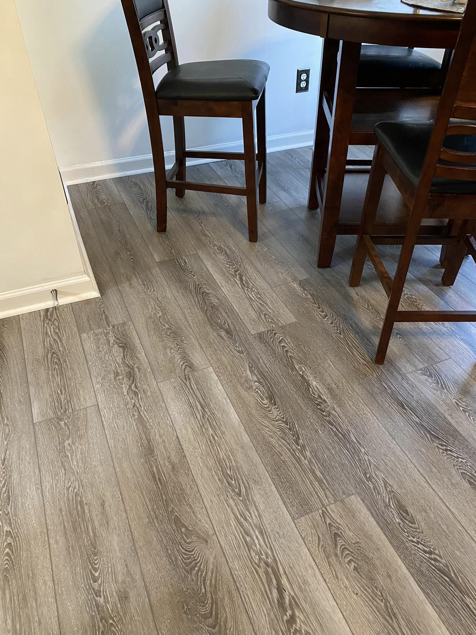 Dining room floor after